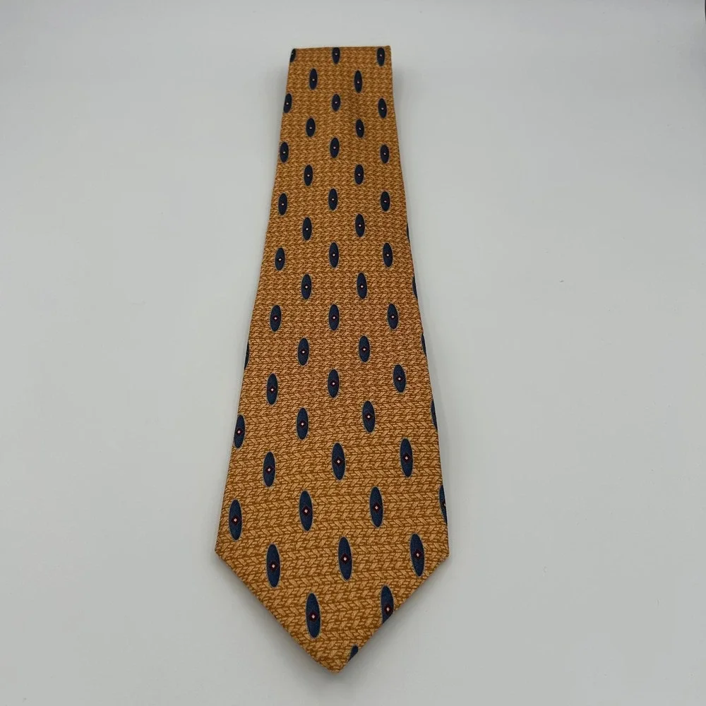 Jos. A. Bank Necktie Corporate Collection Mens OS Gold Silk Classic Professional